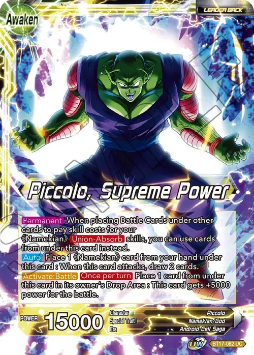 Piccolo // Piccolo, Supreme Power card art