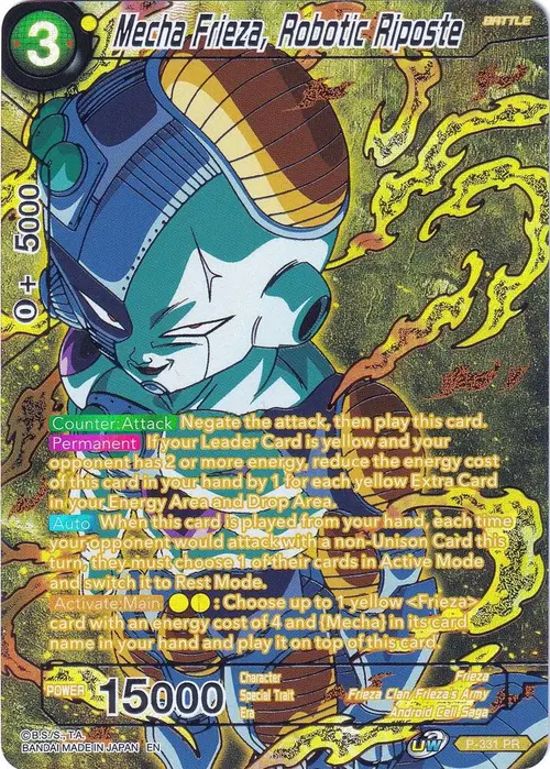 Mecha Frieza, Robotic Riposte card art