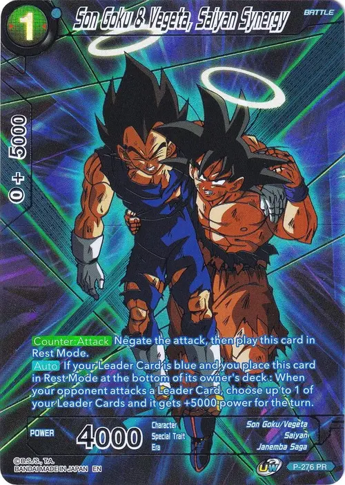 Son Goku & Vegeta, Saiyan Synergy card art