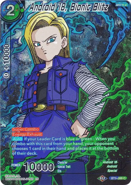 Android 18, Bionic Blitz card art