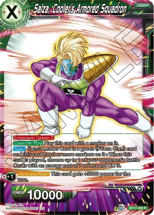 Salza, Cooler's Armored Squadron card art