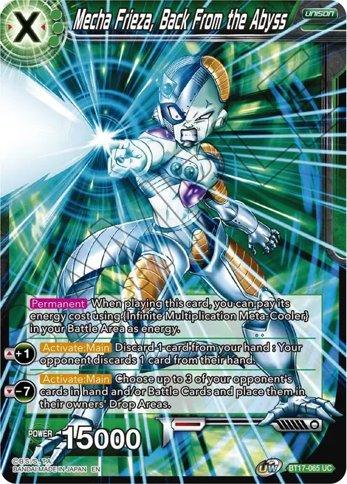 Mecha Frieza, Back From the Abyss card art