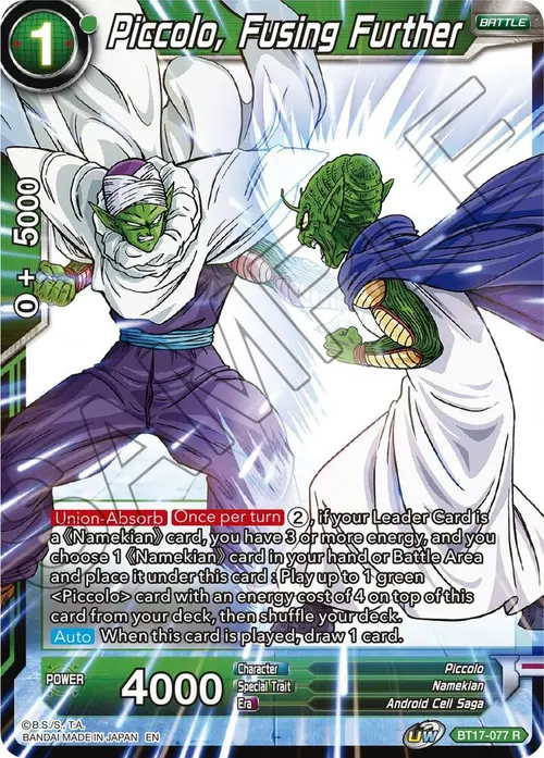 Piccolo, Fusing Further card art