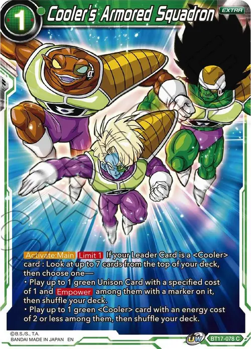 Cooler's Armored Squadron card art