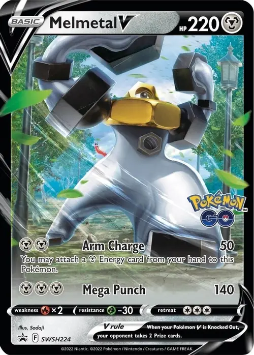 Melmetal V - SWSH224 card art