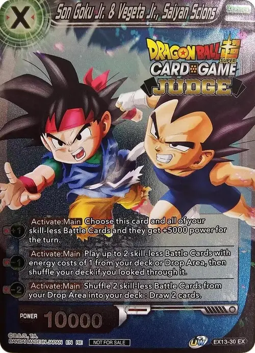 Son Goku Jr. & Vegeta Jr., Saiyan Scions (Judge Pack Vol.11) card art