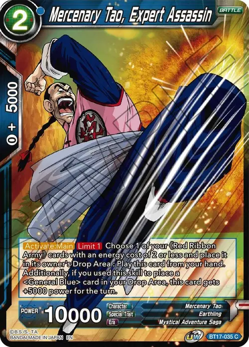 Mercenary Tao, Expert Assassin card art