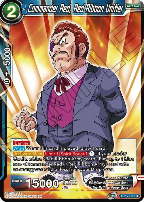 Commander Red, Red Ribbon Unifier card art