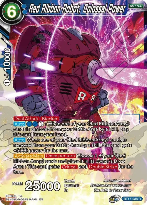 Red Ribbon Robot, Colossal Power card art