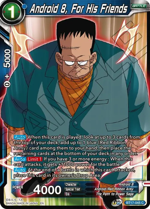 Android 8, For His Friends card art