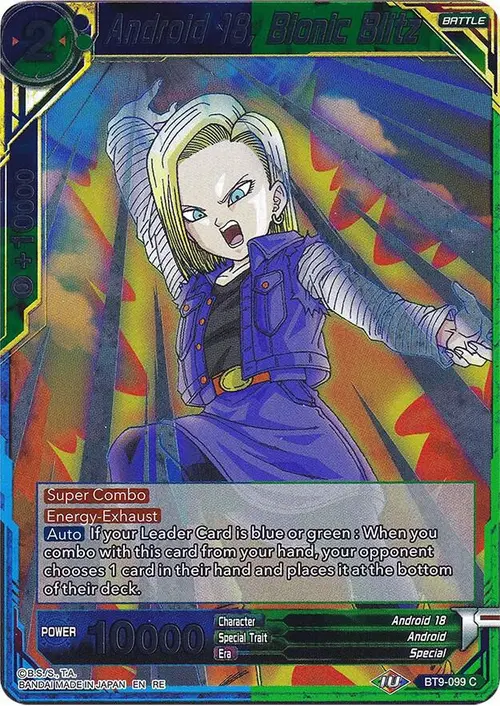Android 18, Bionic Blitz card art