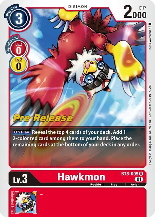 Hawkmon card art