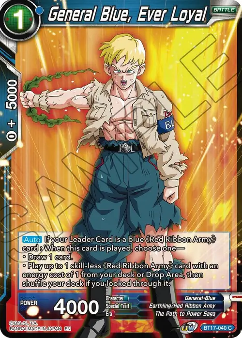 General Blue, Ever Loyal card art