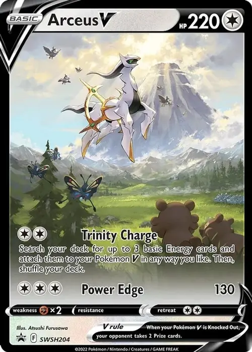 Arceus V - SWSH204 card art