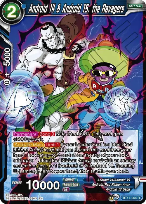 Android 14 & Android 15, the Ravagers card art
