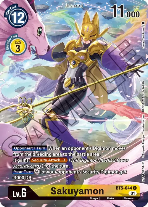 Sakuyamon (Tamer's Card Set 1) card art