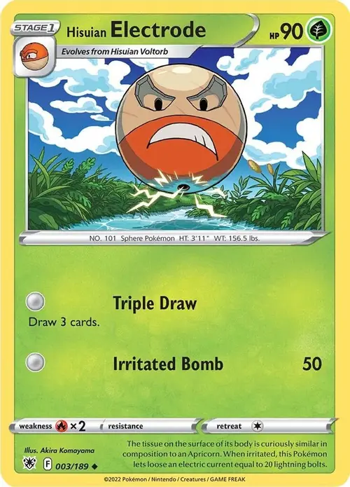 Hisuian Electrode card art