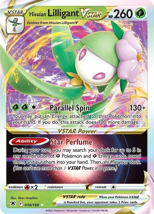 Hisuian Lilligant VSTAR card art