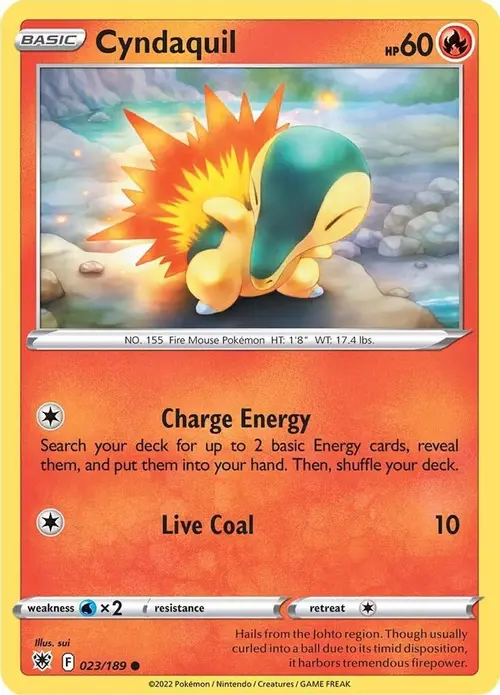Cyndaquil card art