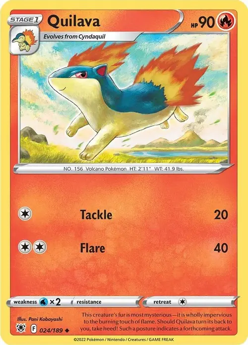 Quilava card art