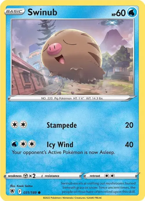 Swinub card art