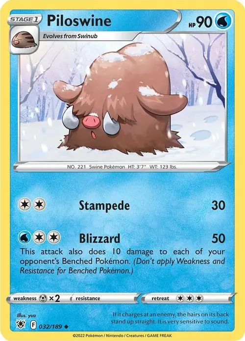 Piloswine card art