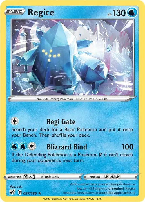 Regice card art