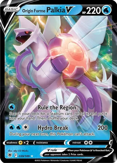 Origin Forme Palkia V card art