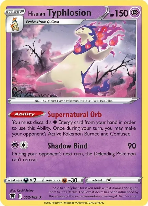 Hisuian Typhlosion card art