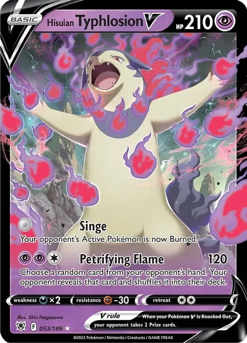 Hisuian Typhlosion V card art