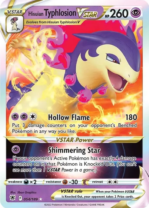 Hisuian Typhlosion VSTAR card art