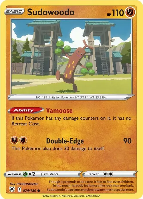 Sudowoodo card art
