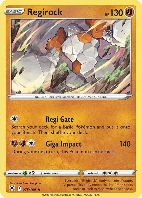 Regirock card art