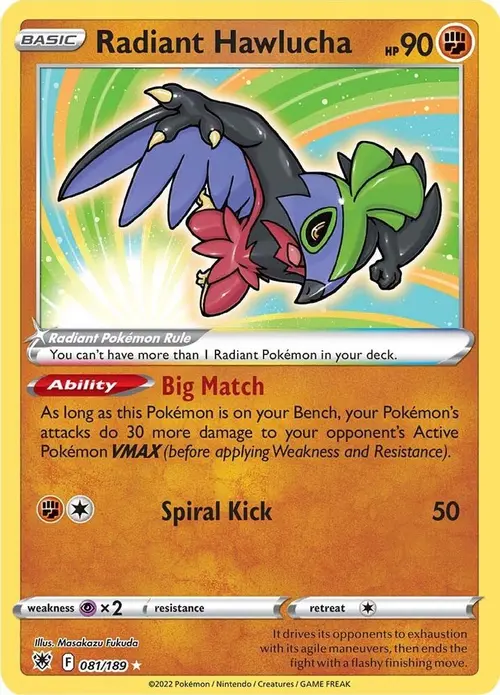 Radiant Hawlucha card art