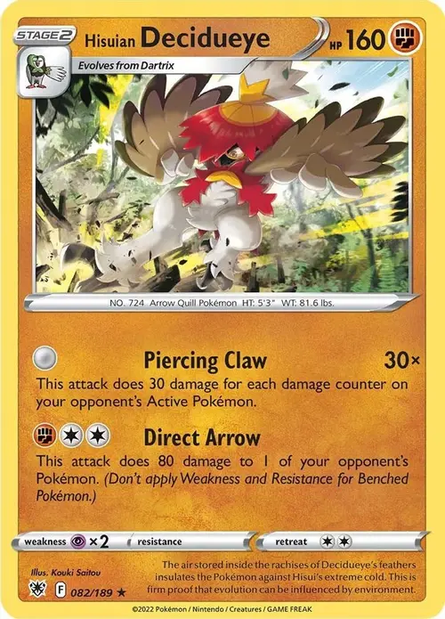 Hisuian Decidueye card art