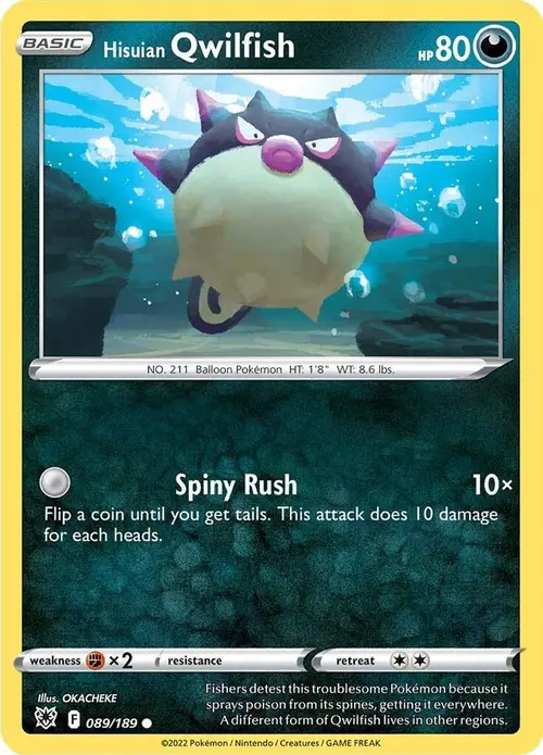 Hisuian Qwilfish (89) card art