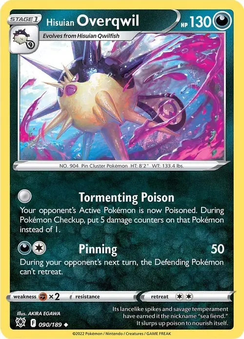 Hisuian Overqwil (90) card art