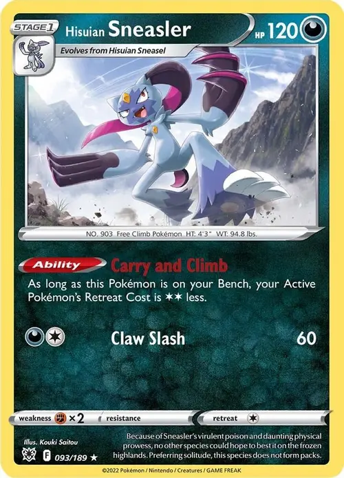 Hisuian Sneasler card art