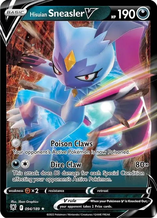 Hisuian Sneasler V card art