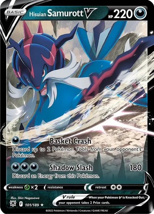 Hisuian Samurott V card art