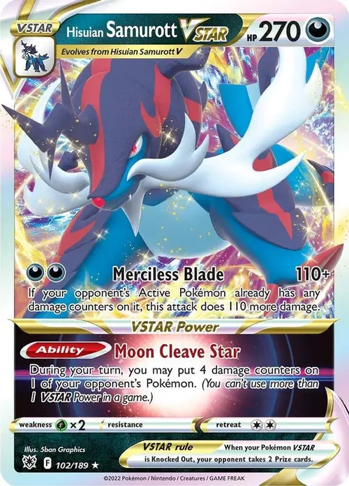 Hisuian Samurott VSTAR card art