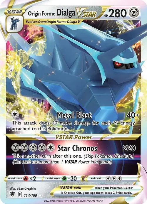 Origin Forme Dialga VSTAR card art