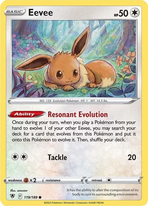 Eevee card art