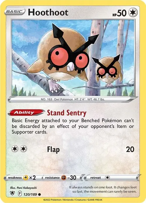 Hoothoot card art