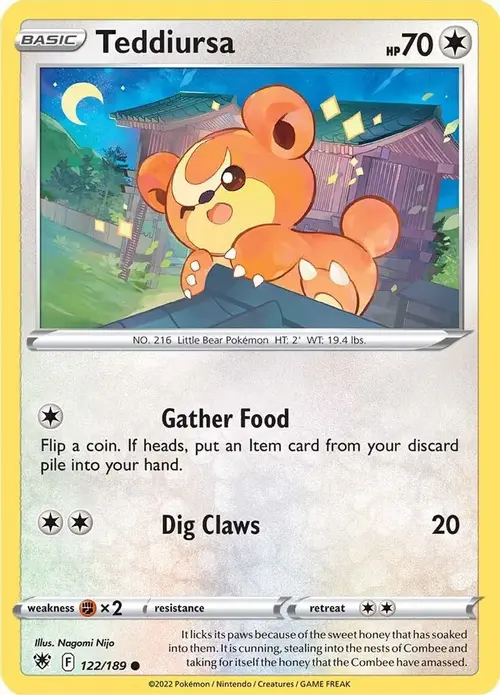 Teddiursa card art