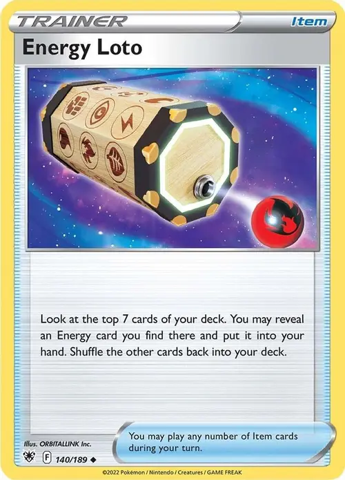 Energy Loto card art