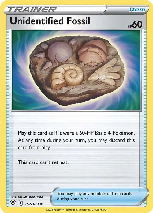Unidentified Fossil card art