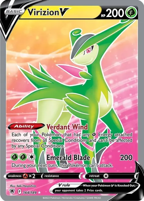 Virizion V (Full Art) card art