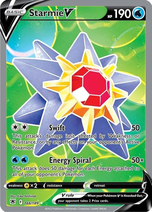 Starmie V (Full Art) card art