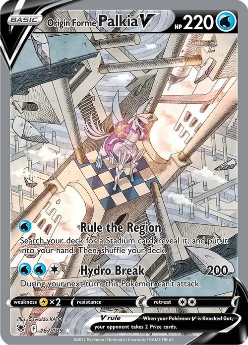 Origin Forme Palkia V (Alternate Full Art) card art